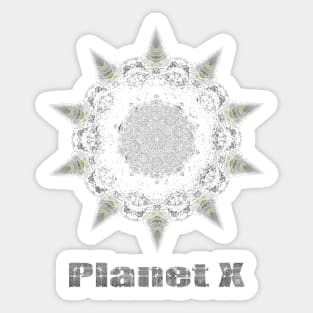 Space Art Planet X Black Star Nibiru Sticker